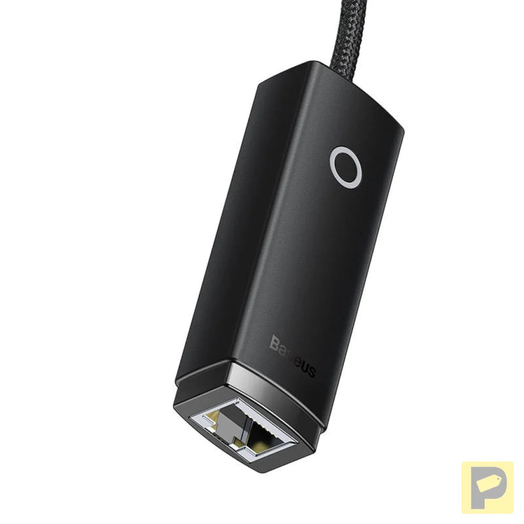 Baseus Lite Series USB-C to RJ45 network adapter, 100Mbps (black)