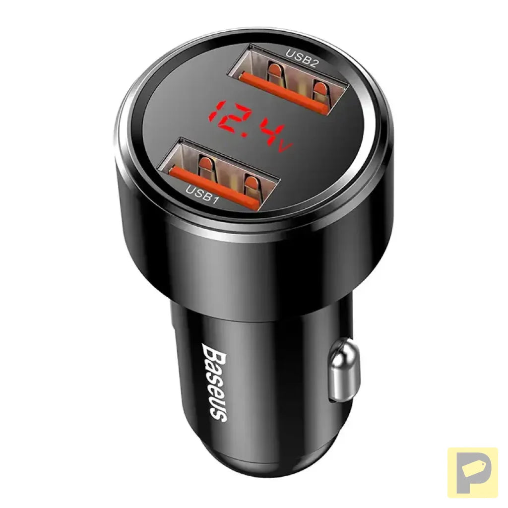 Baseus Magic Car Charger 2x USB QC 3.0 45W (black)