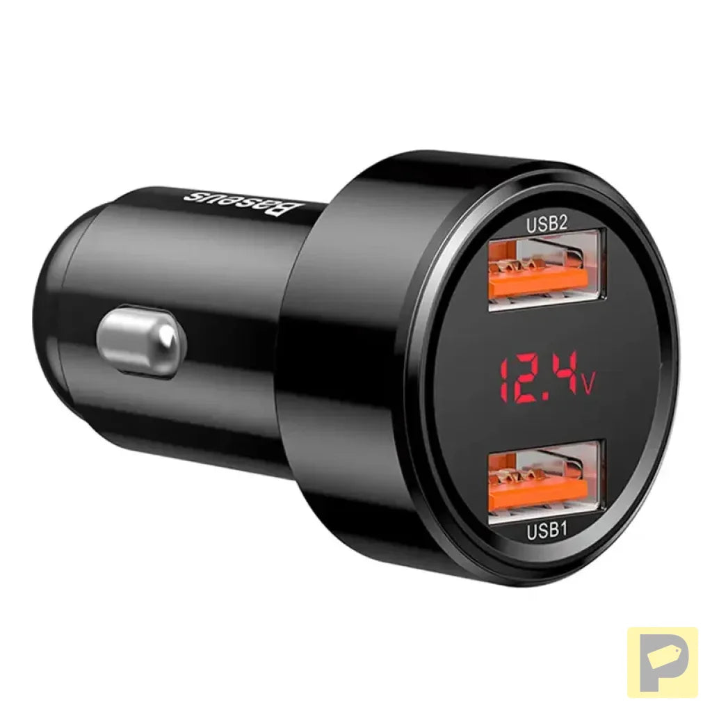 Baseus Magic Car Charger 2x USB QC 3.0 45W (black)