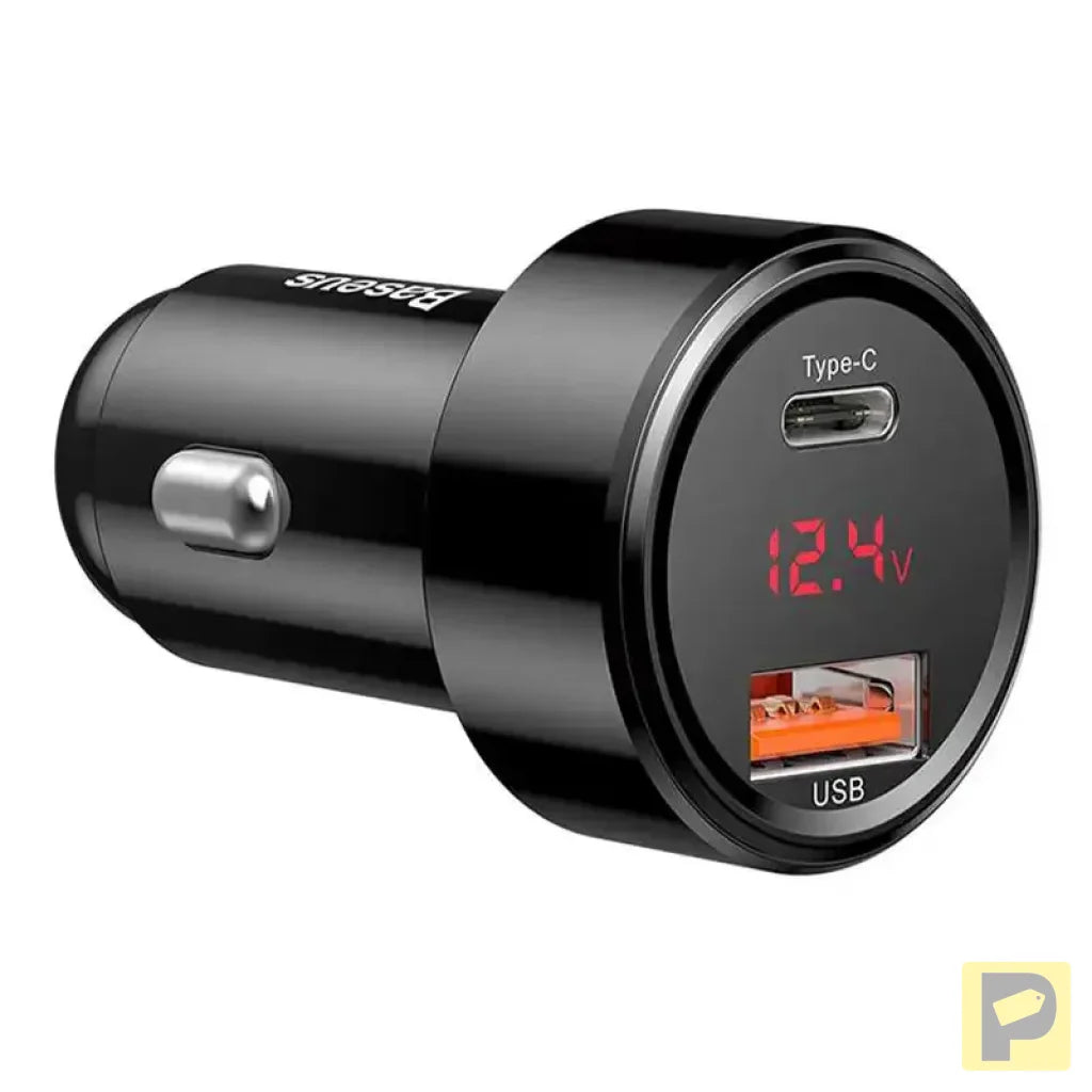 Baseus Magic Car Charger USB + USB-C QC 4.0  PD 45W (black)