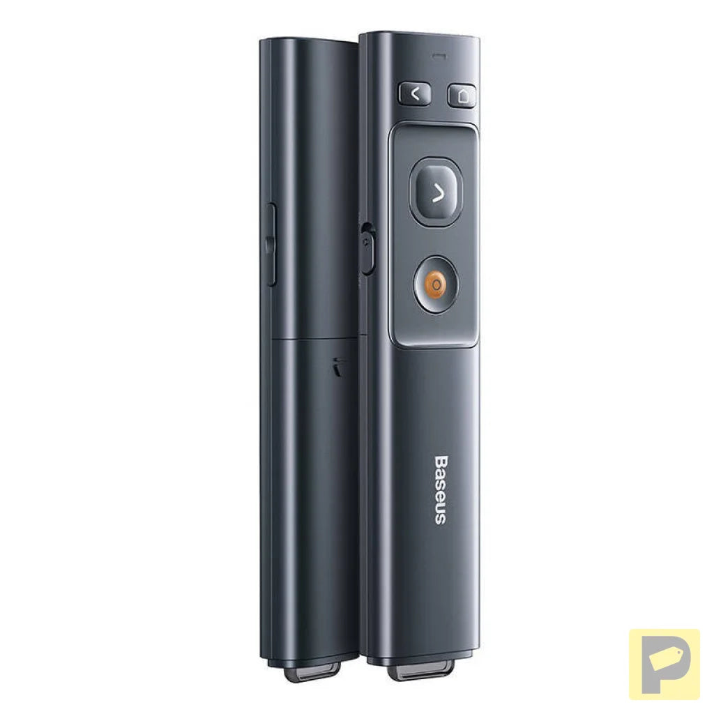 Baseus Orange Dot Multifunctionale remote control for presentation, with a laser pointer - gray