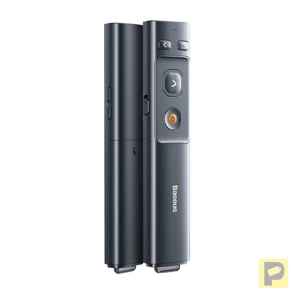 Baseus Orange Dot Multifunctionale remote control for presentation, with a laser pointer - gray