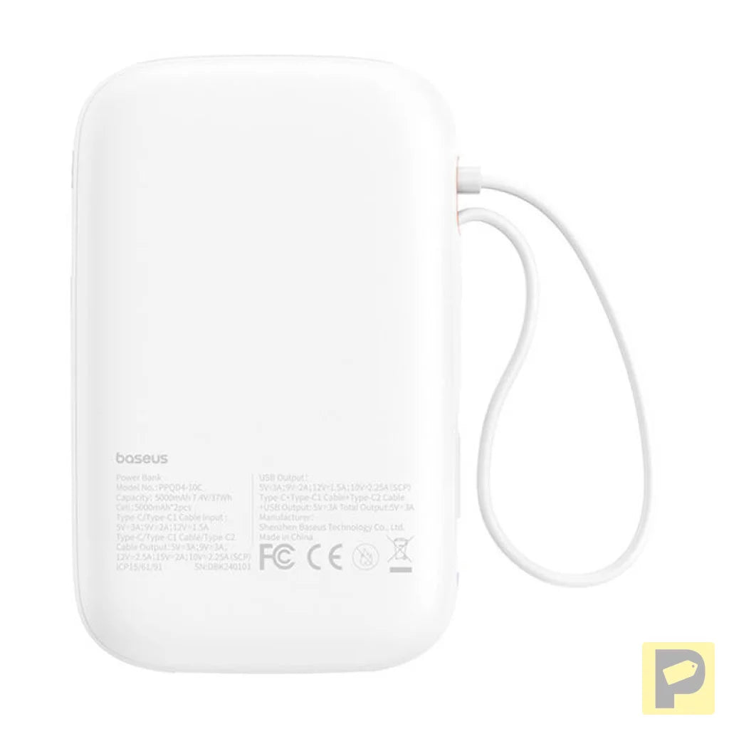 Baseus QPow 2 10000mAh 30W powerbank (white)