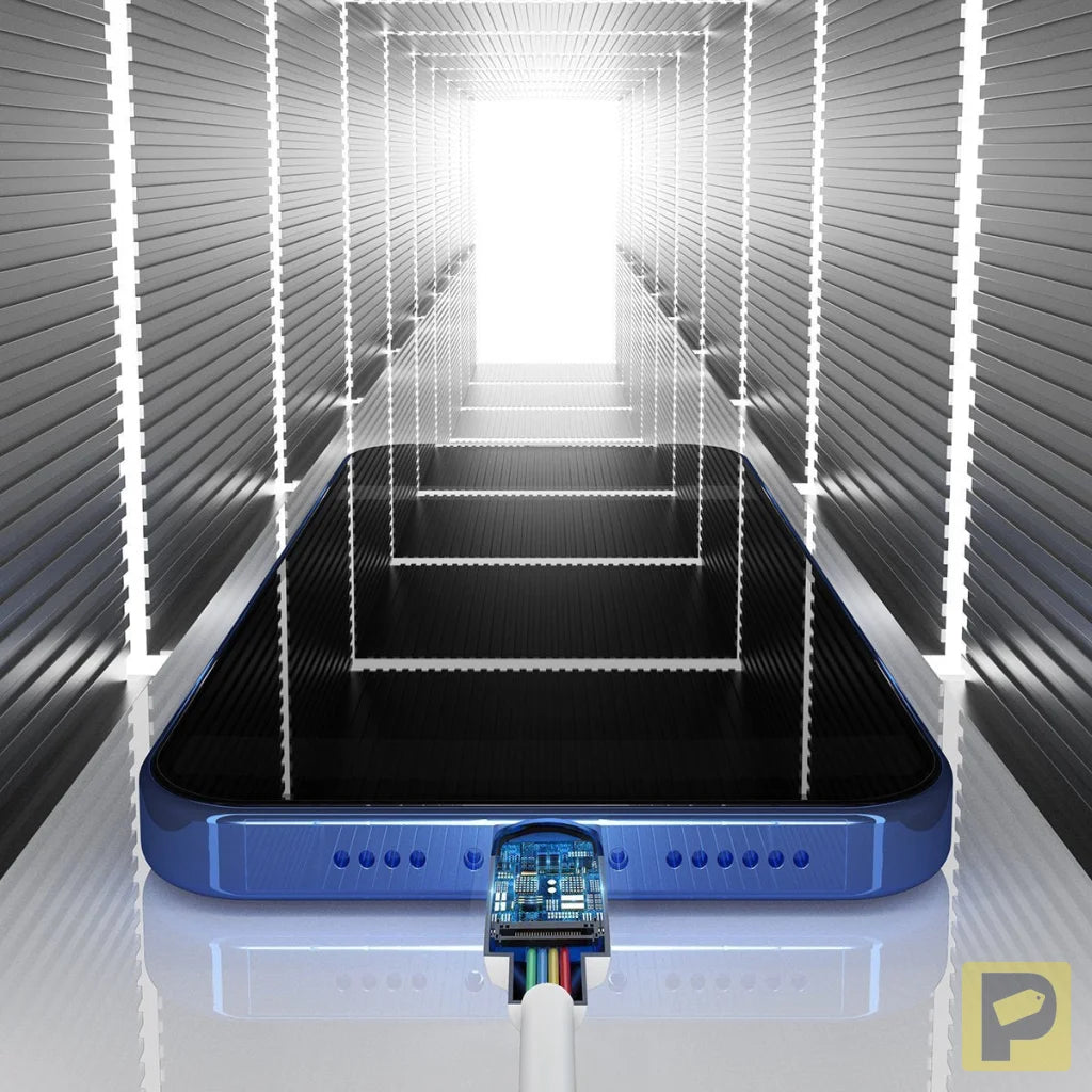 Baseus Simple Wisdom Data Cable Kit USB to Lightning 2.4A (2PCS/Set）1.5m White