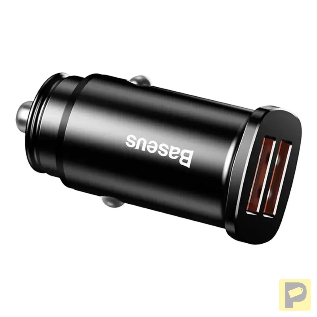 Baseus Square Car Charger 2xUSB QC3.0 5A 30W (black)