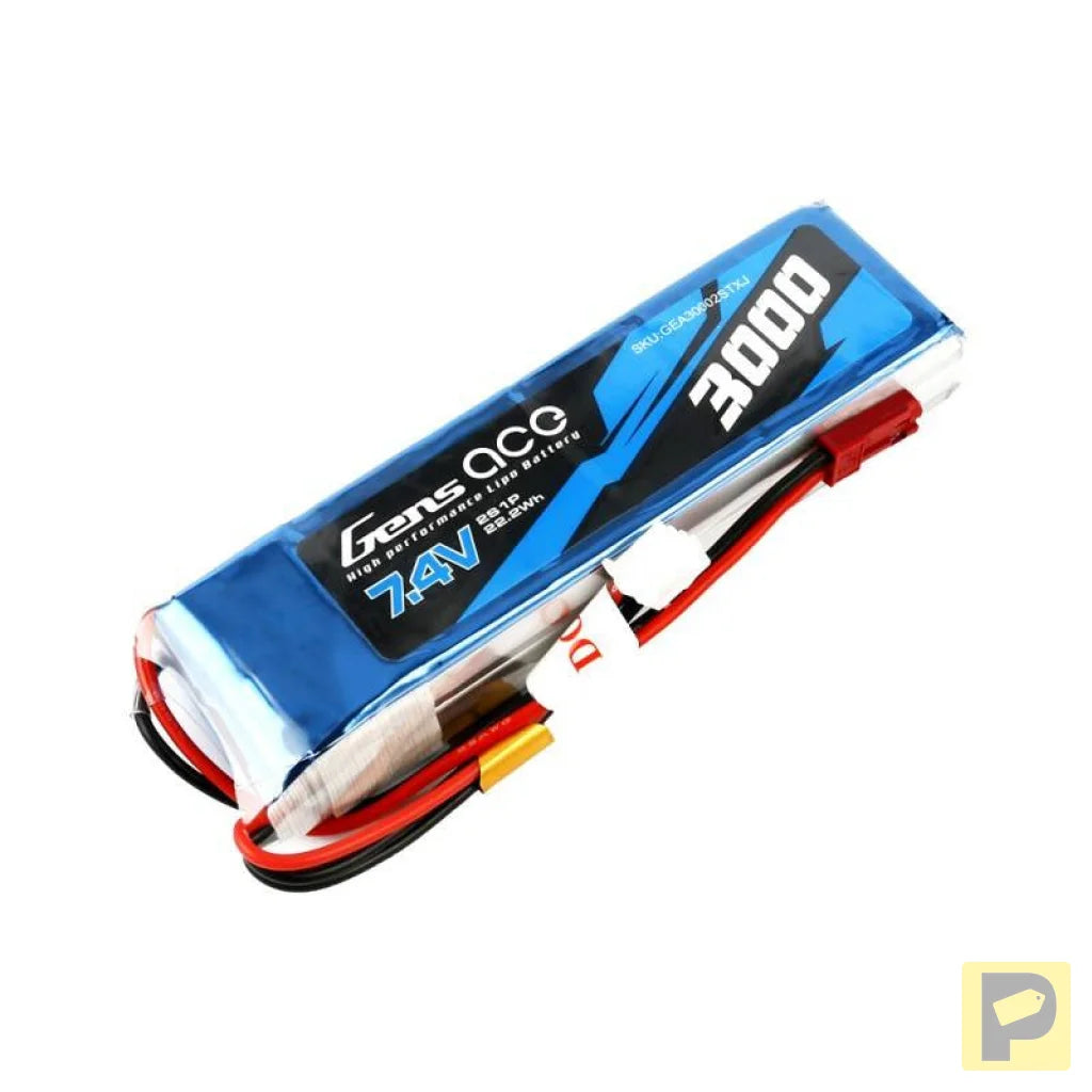 Battery  Gens Ace 3000mAh 7.4V 1C 2S1P LiPo