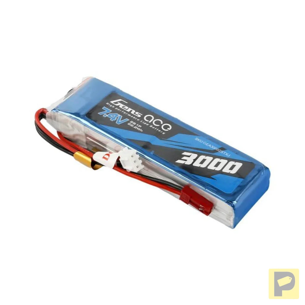 Battery  Gens Ace 3000mAh 7.4V 1C 2S1P LiPo