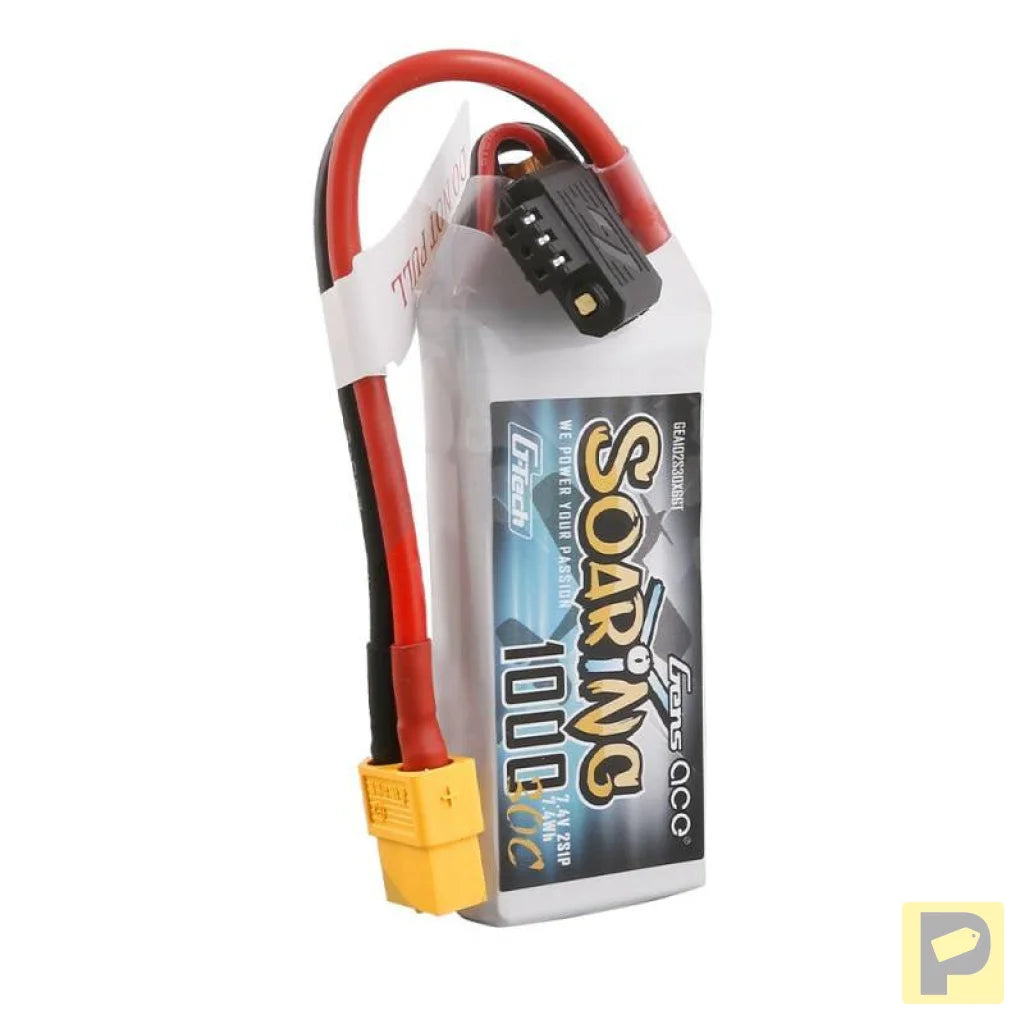 Battery Gens Ace G-Tech Soaring 1000mAh 7.4V 30C 2S1P XT60