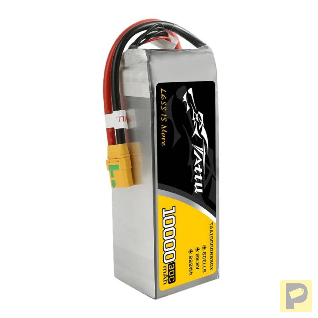 Battery Tattu 10000mAh 22.2V 30C 6S1P XT90 Anti-spark Plug