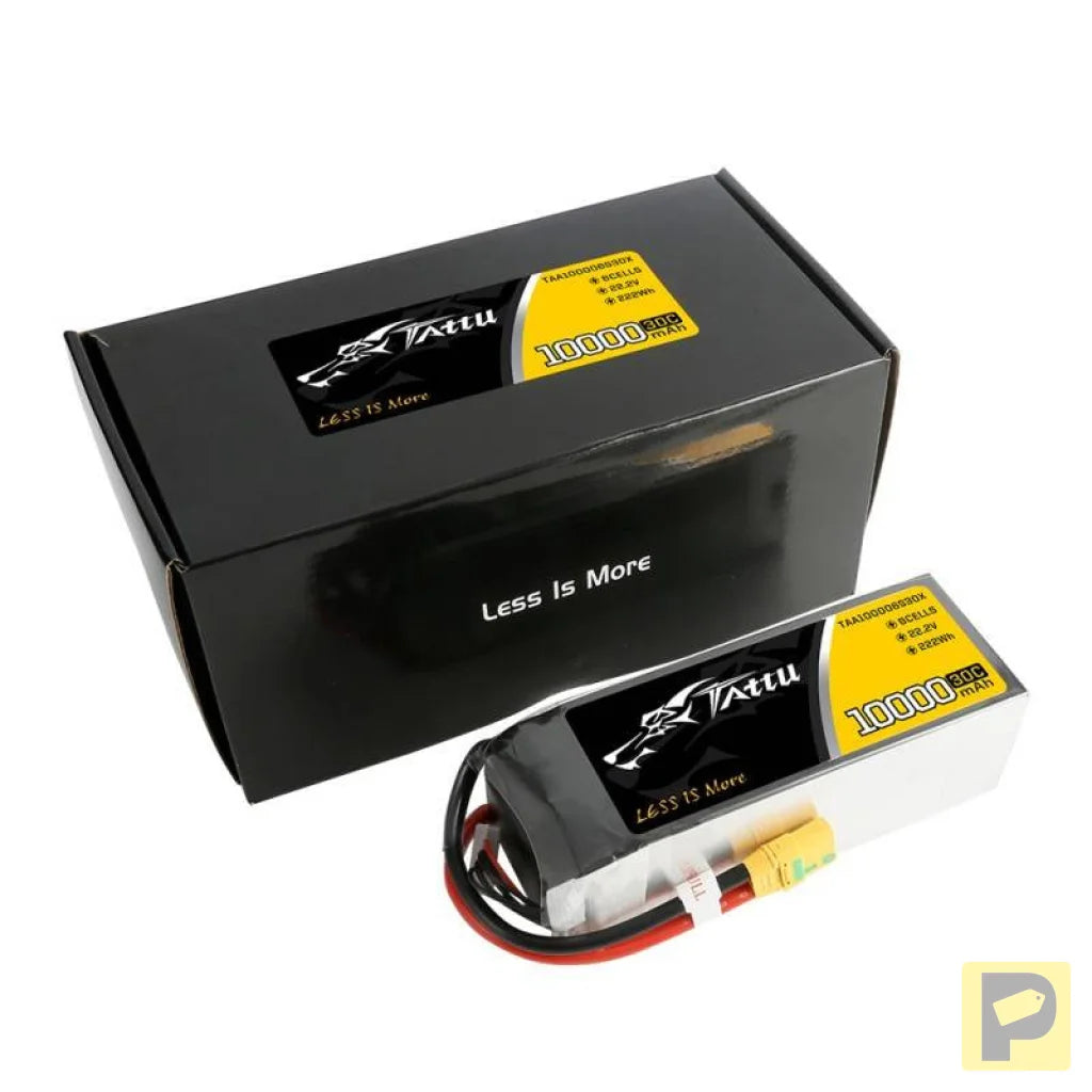 Battery Tattu 10000mAh 22.2V 30C 6S1P XT90 Anti-spark Plug