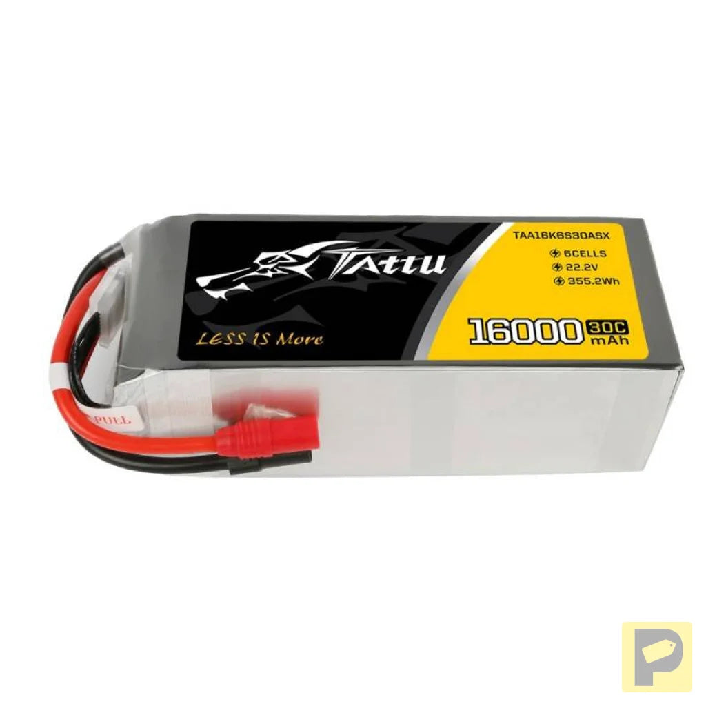 Battery Tattu 16000mAh 22.2V 30C 6S1P LiPo AS150+XT150