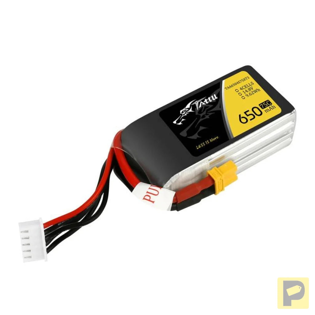 Battery Tattu 650mAh 14.8V 75C 4S1P XT30