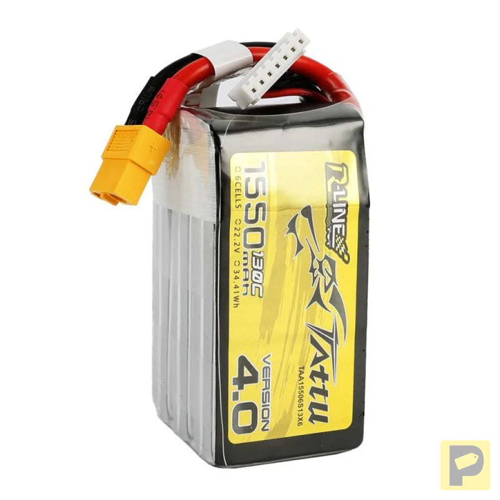 Battery Tattu R-Line 4.0 1550mAh 22.2V 130C 6S1P XT60