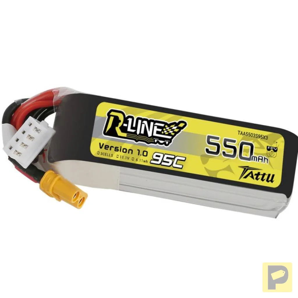 Battery Tattu R-Line 550mAh 11.1V 95C 3S1P XT30