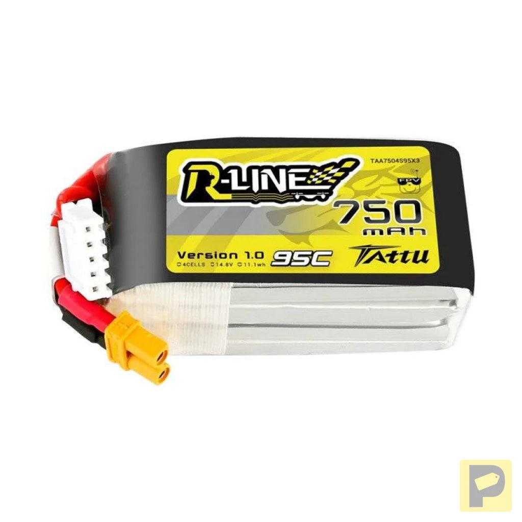 Battery Tattu R-Line 750mAh 14.8V 95C 4S1P JST-XHR