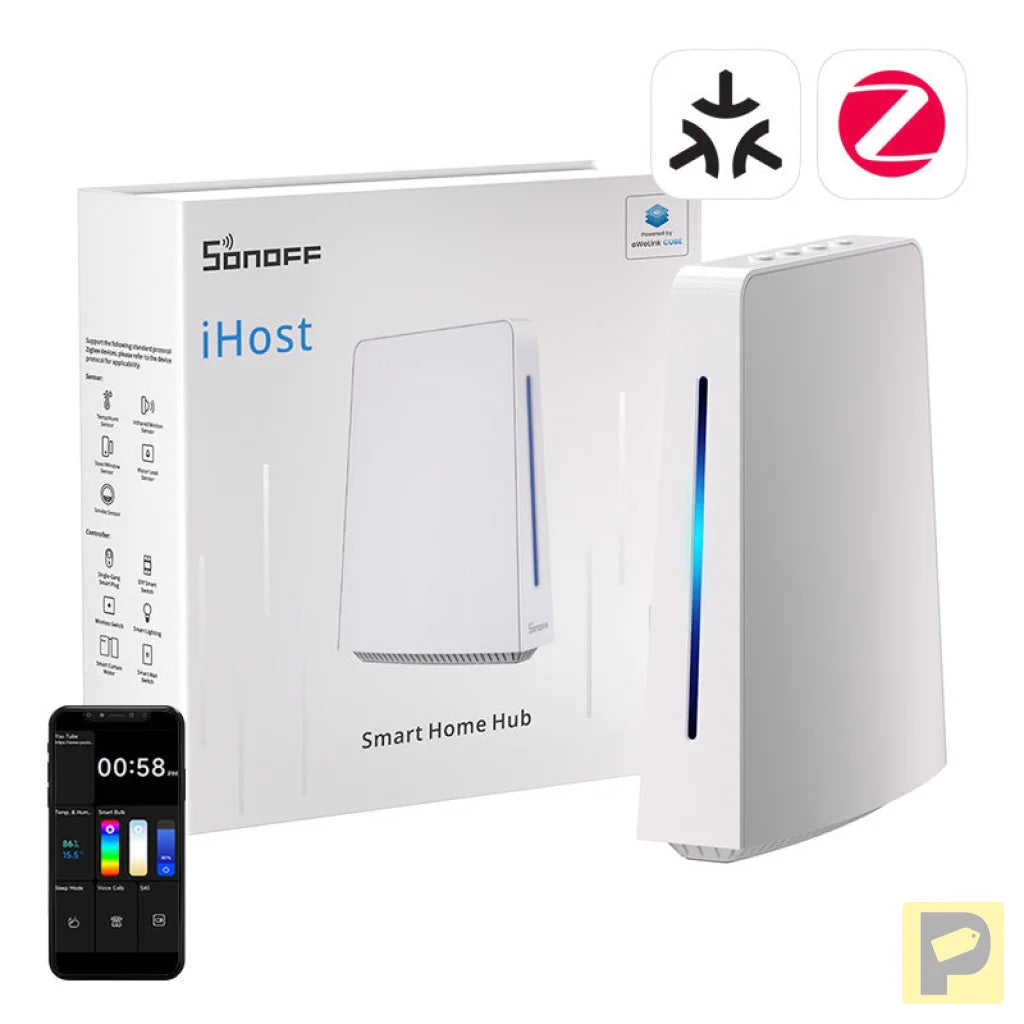 Bramka iHost Hub WiFi, ZigBee, Bluetooth, Matter SONOFF AIBridge-26, 4GB, LAN