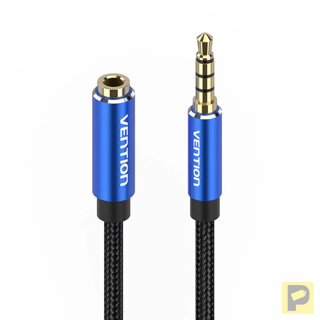 Cable Audio TRRS 3.5mm Male to 3.5mm Female Vention BHCLJ 5m Blue