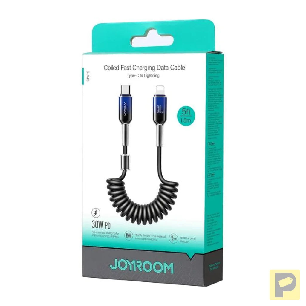 Cable USB-C Lightning Joyroom S-A43 30W 1,5m (black)