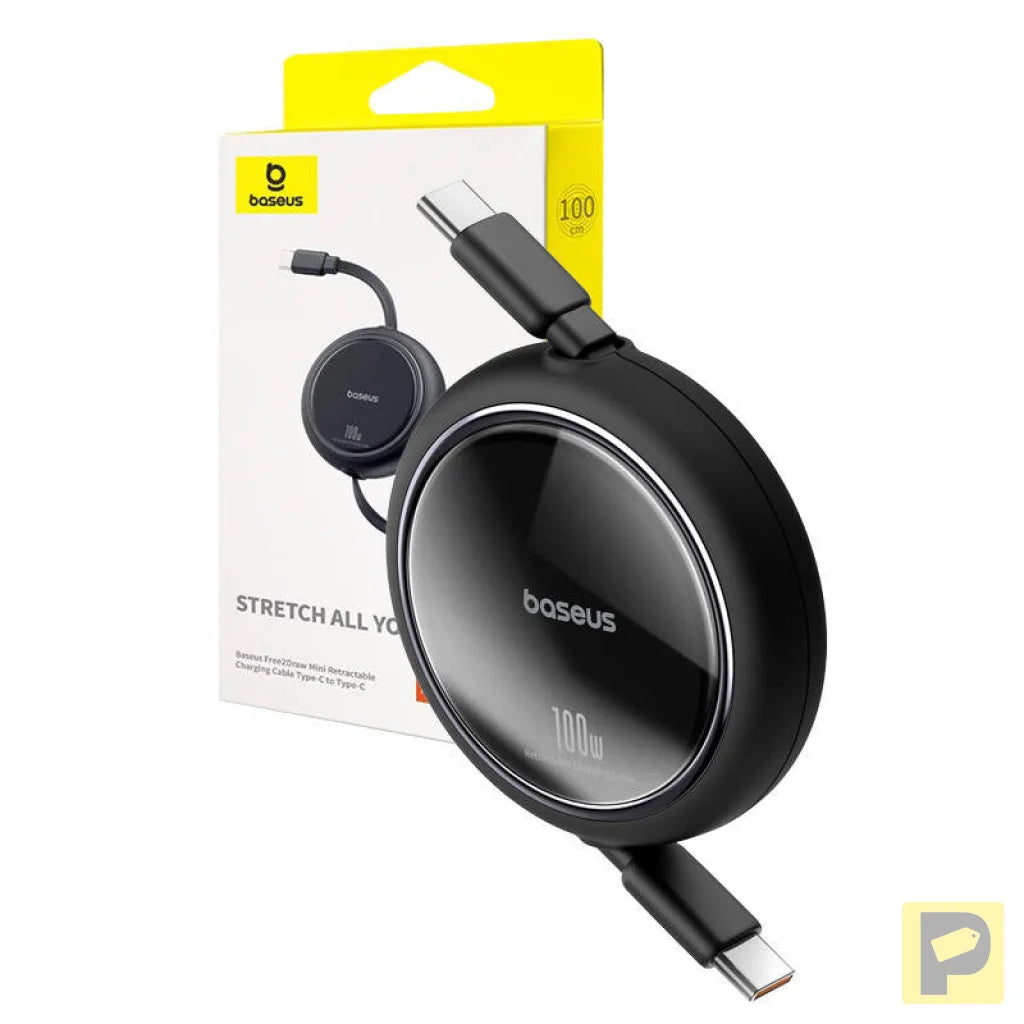 Cable USB-C to USB-C Baseus Free2Draw, PD, 100W, 1m (black)
