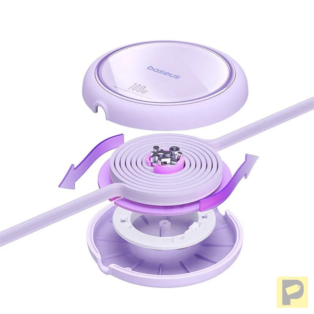 Cable USB-C to USB-C Baseus Free2Draw, PD, 100W, 1m (purple)