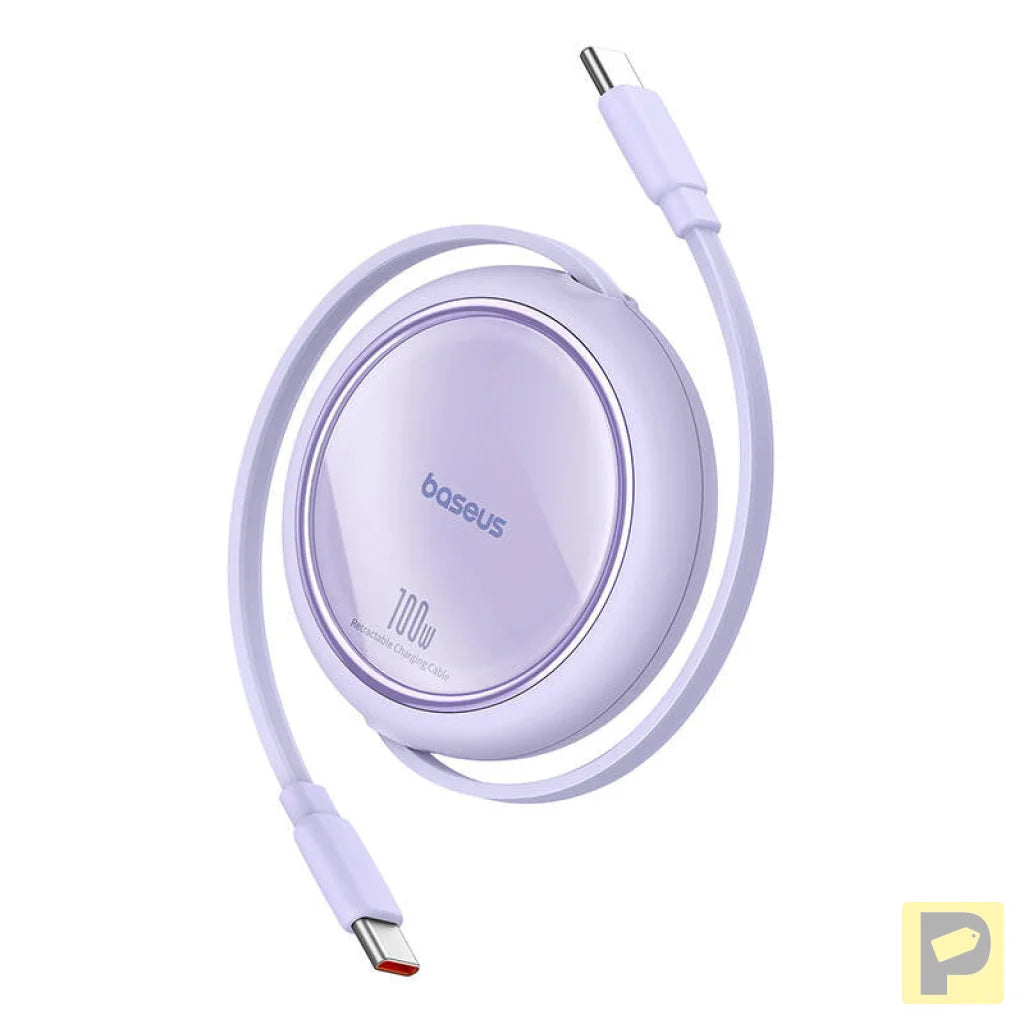 Cable USB-C to USB-C Baseus Free2Draw, PD, 100W, 1m (purple)