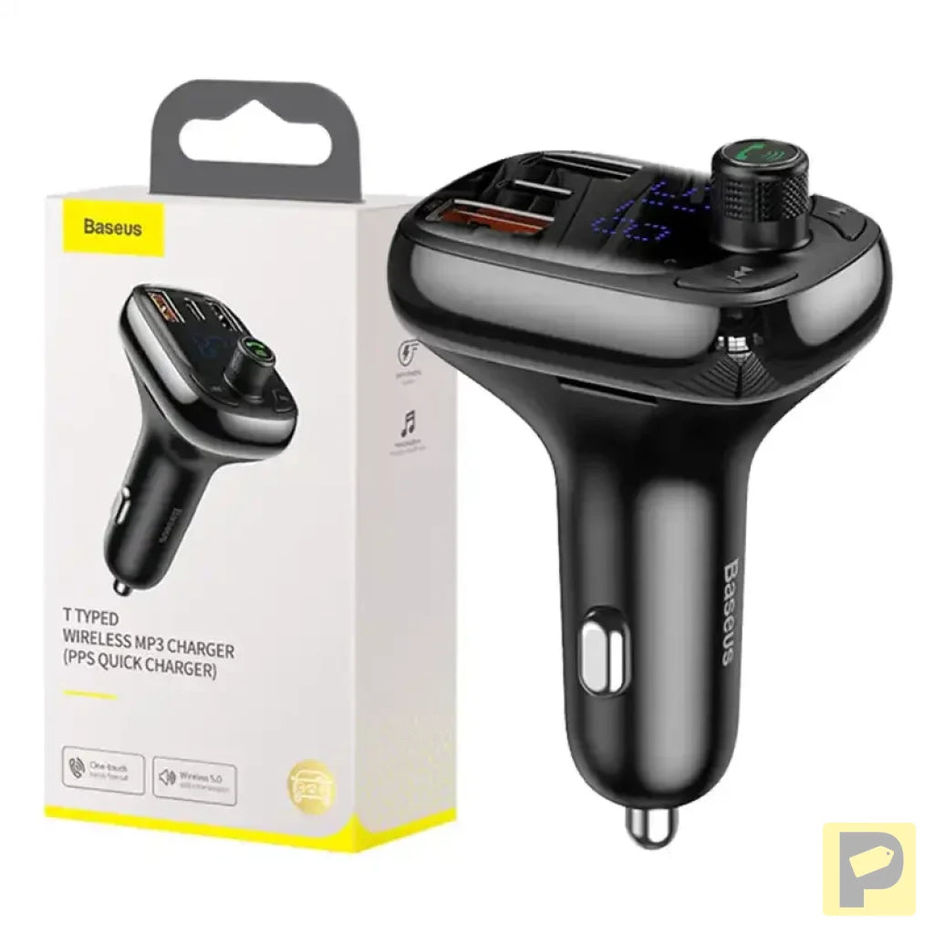 Car Bluetooth MP3 Player Baseus T Shaped S-13 Black OS