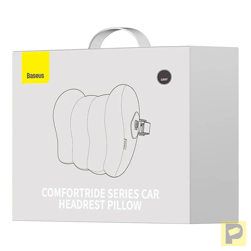 Car Headrest Mounted Pillow Baseus Comfort Ride (Grey)