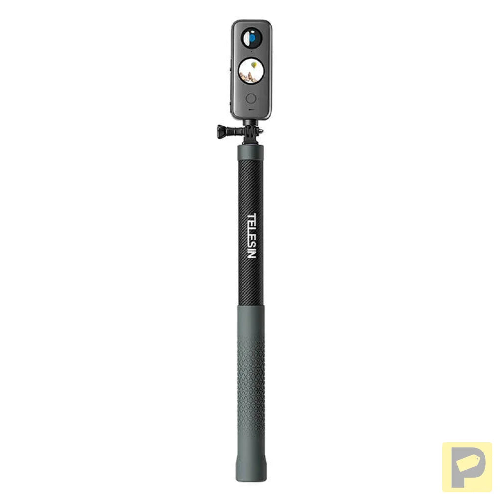 Carbon fiber selfie stick with 3m length Telesin for cameras GP-MNP-300-3