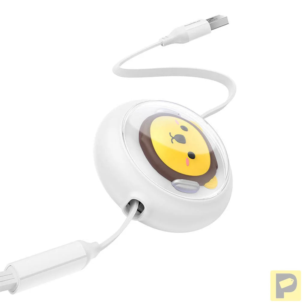 Charging Cable 3w1 Baseus USB to USB-C, USB-M, Lightning 3,5A, 1,1m (White)