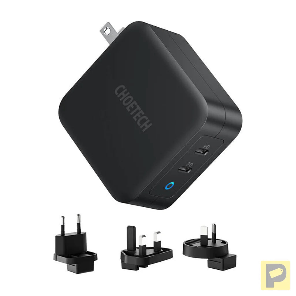 Choetech PD6008 2xUSB-C PD 100W GaN mains charger