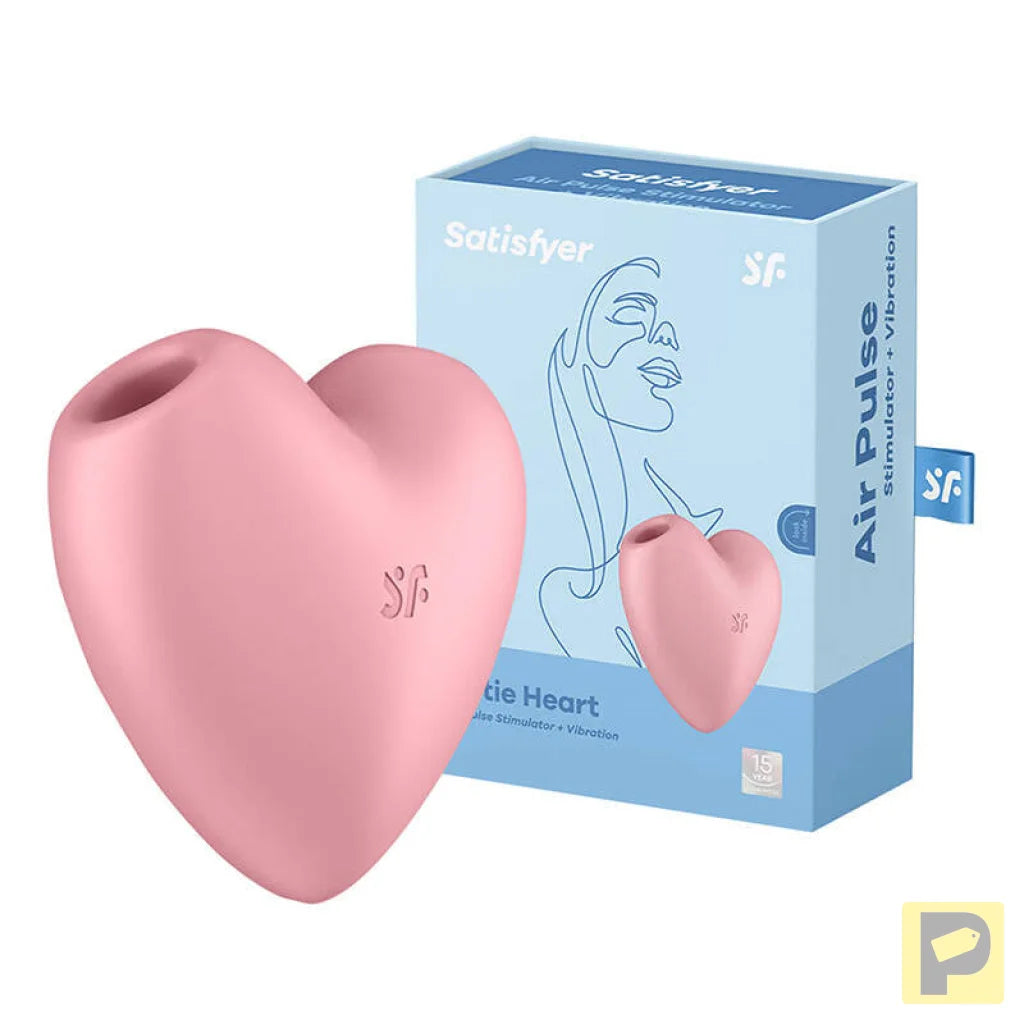 Clitoral massager Satisfyer Cutie Heart Light Red (pink)