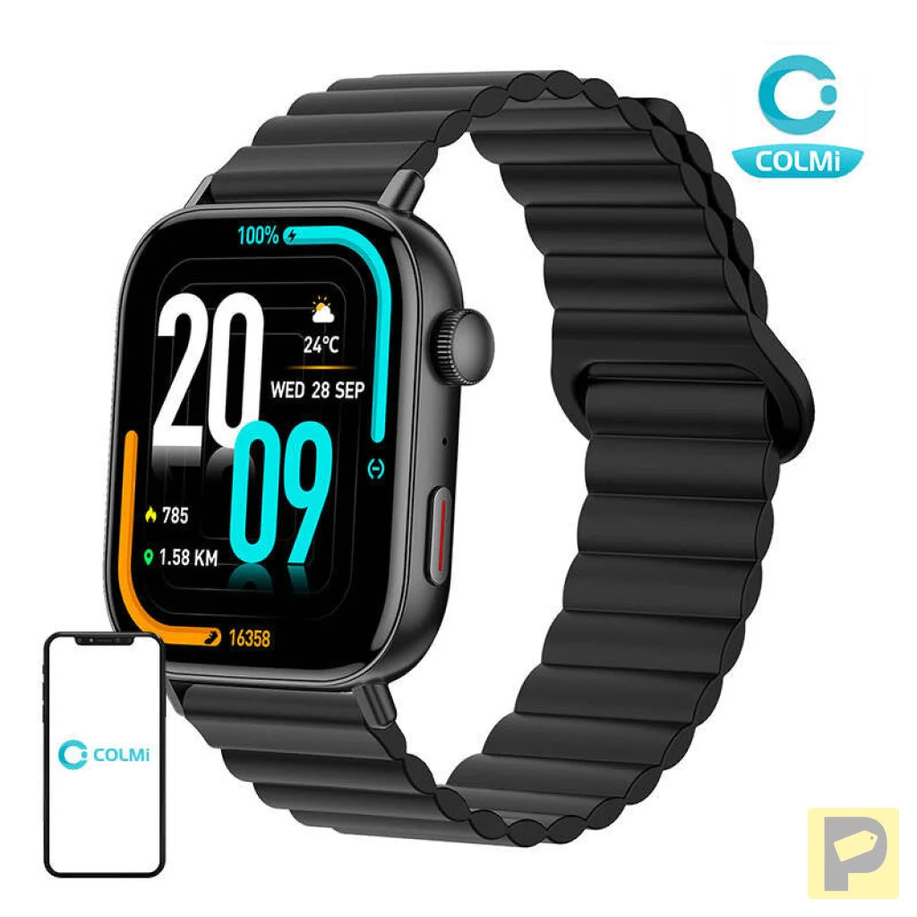 Colmi C8 Max smartwatch with magnetic strap (black)