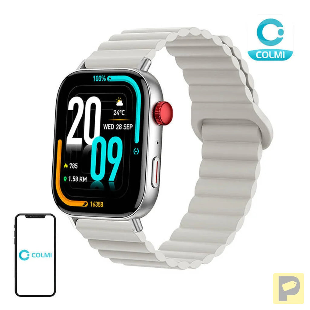 Colmi C8 Max smartwatch with magnetic strap (Silver)