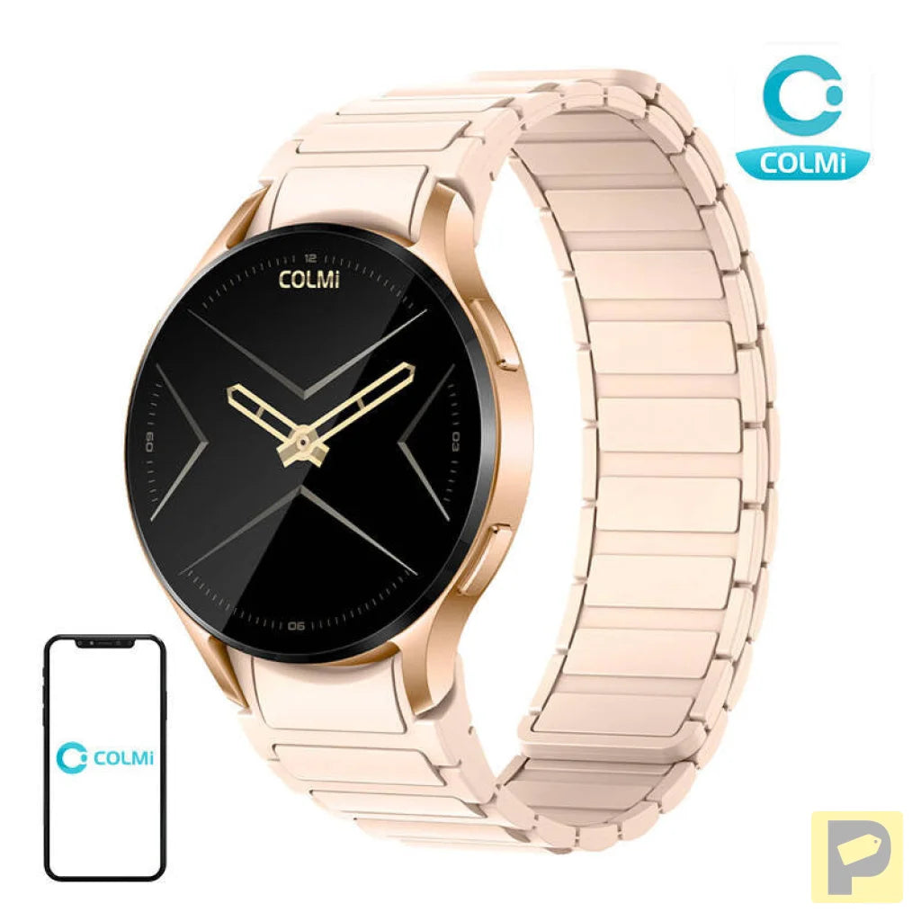 Colmi i28 Ultra smartwatch with magnetic strap (gold)