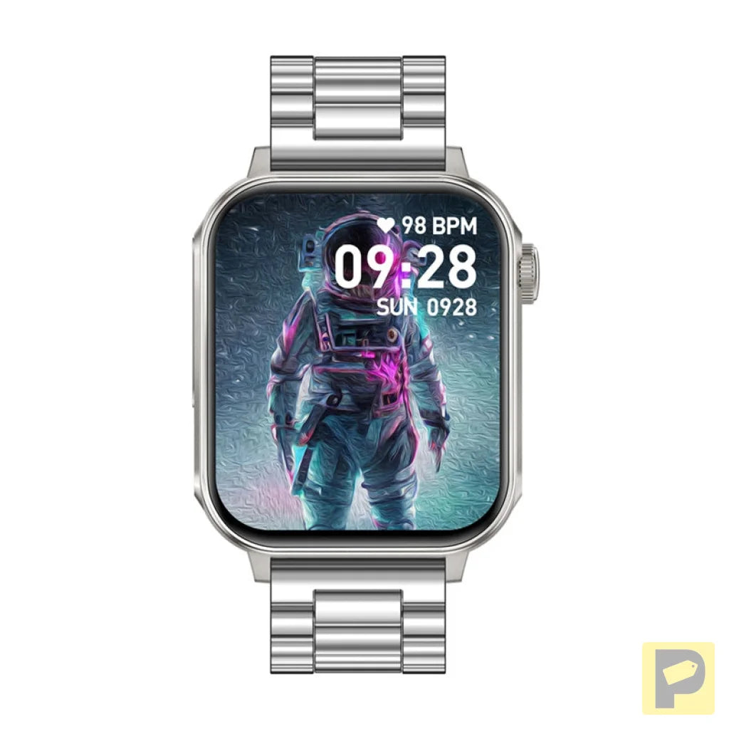 Colmi P80 smartwatch (steel and silver)