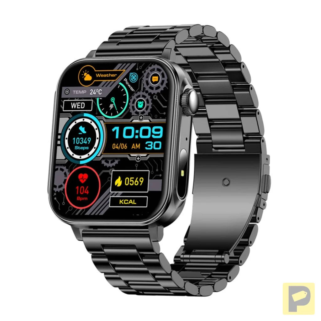 Colmi P80 smartwatch (steel black)