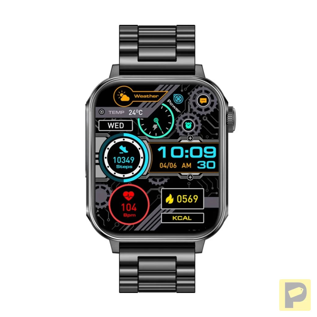 Colmi P80 smartwatch (steel black)