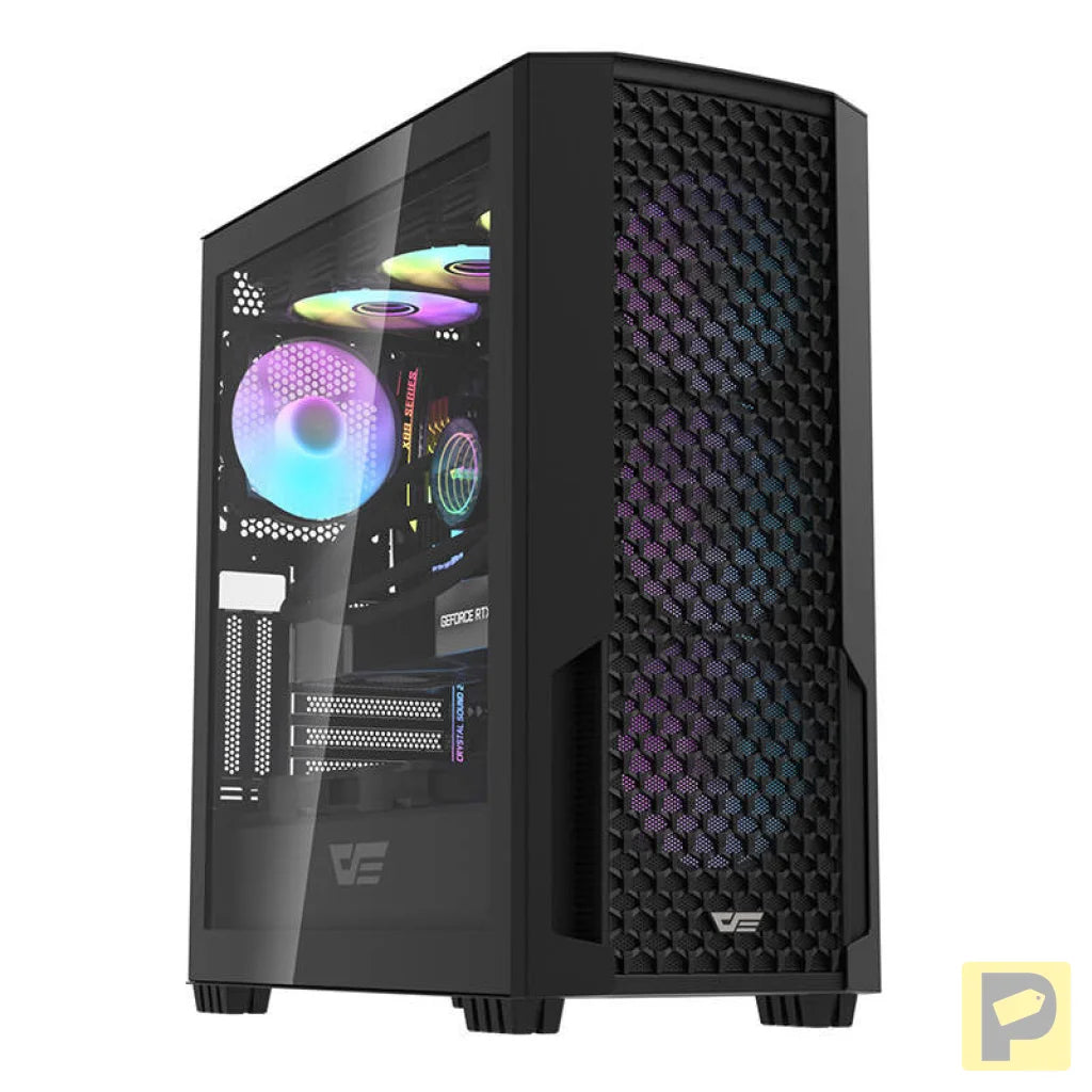 Computer case Darkflash DF2100 + 4 ARGB fans (black)