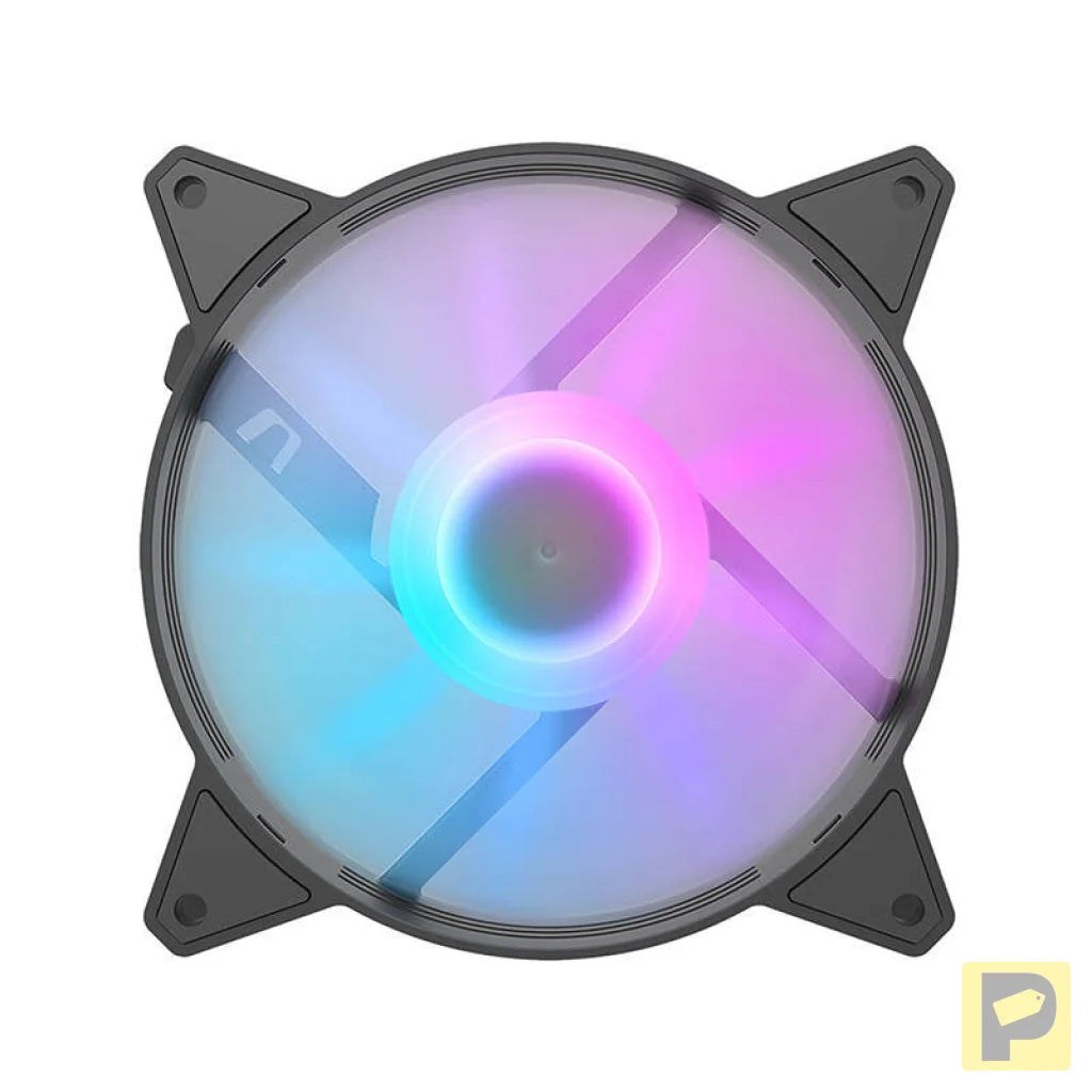 Computer Fan Set Darkflash C6,  RGB, 3in1 120x120 (black)