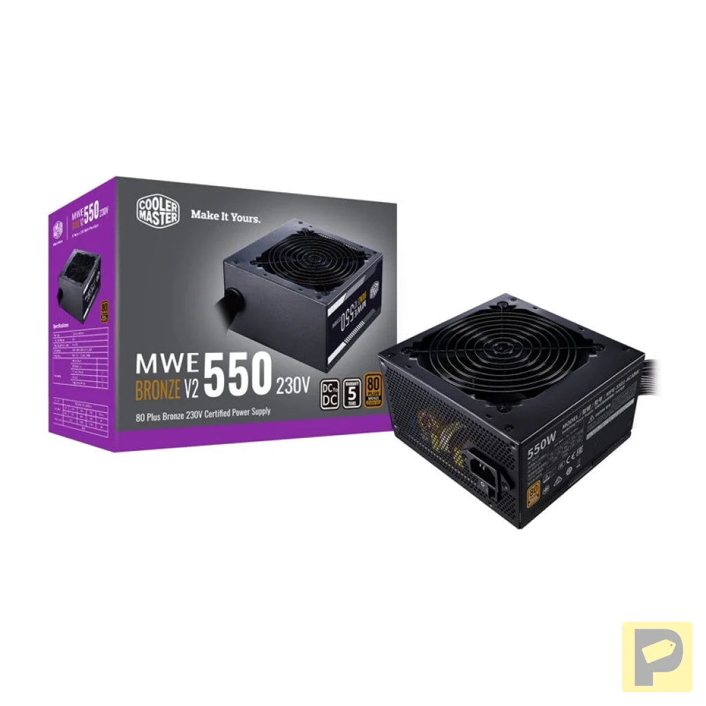Cooler Master MWE BRONZE V2 230V 550W Power Supply Unit