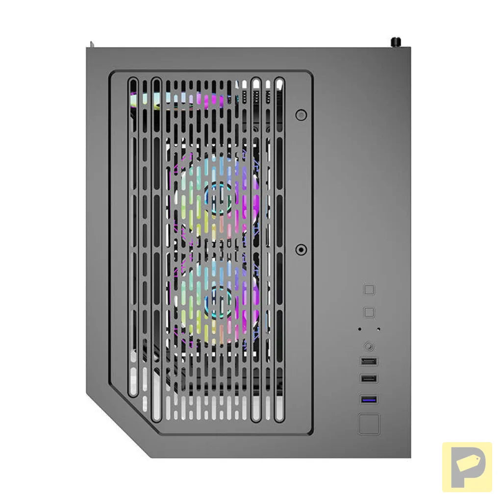 Darflash FT350 computer case + 5 aRGB fans (black)