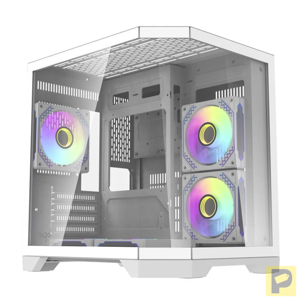 Darflash FT350 computer case + 5 aRGB fans (white)