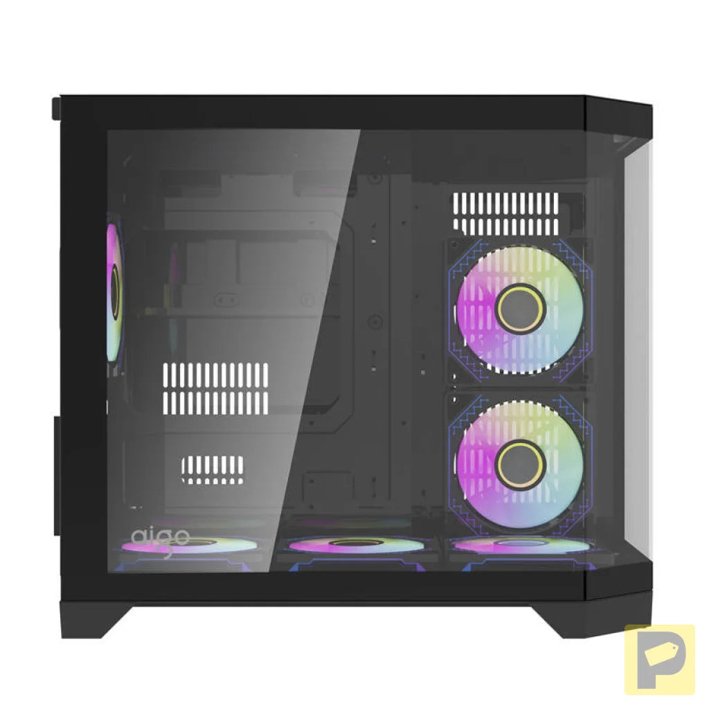 Darflash FT418 computer case + 6 aRGB fans (black)