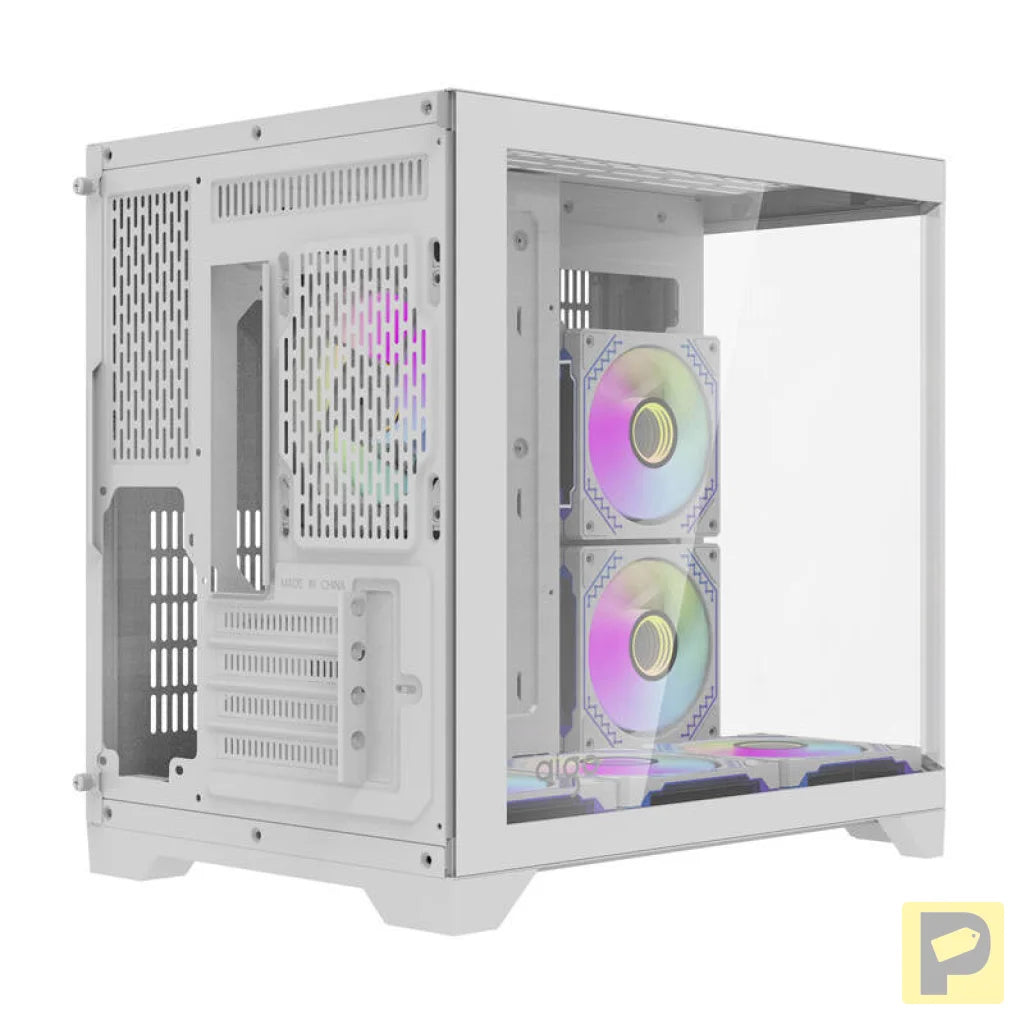 Darflash FT418 computer case + 6 aRGB fans (white)