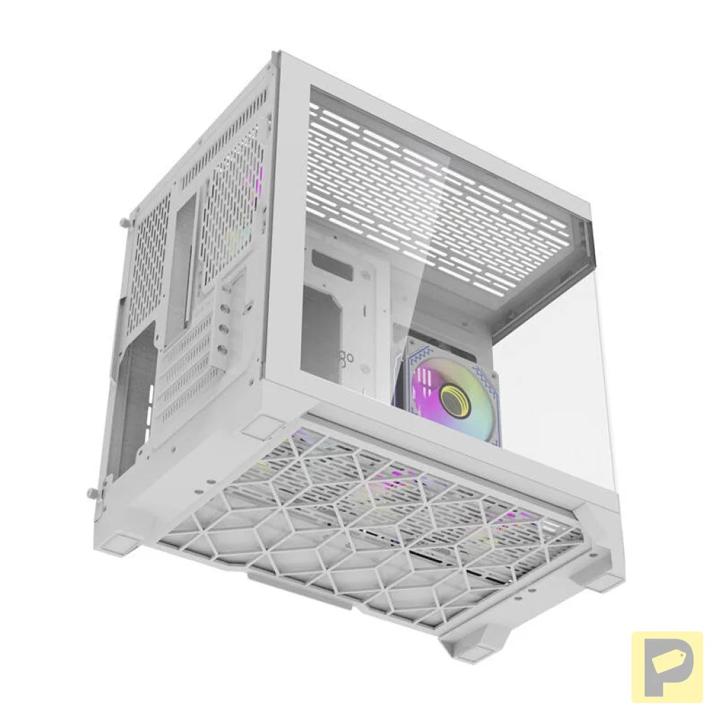Darflash FT418 computer case + 6 aRGB fans (white)