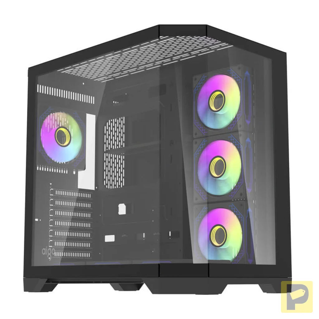Darflash FT418 PRO computer case + 7 aRGB fans (black)