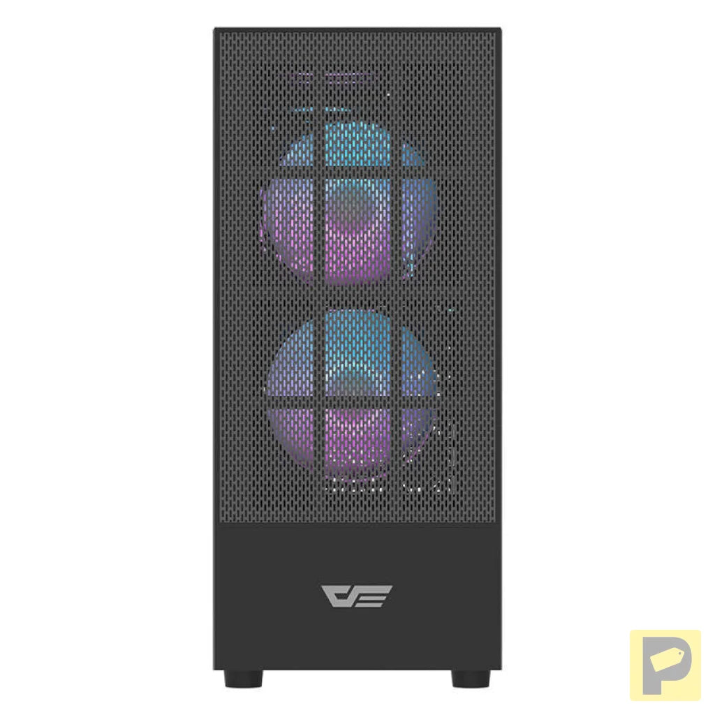 Darkflash A290 computer case (black) + 3 fans