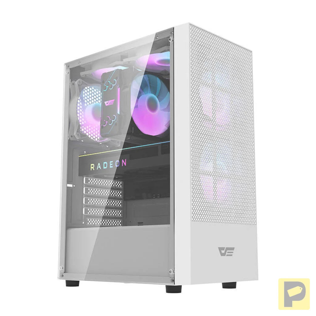 Darkflash A290 computer case (white) + 3 RGB fans