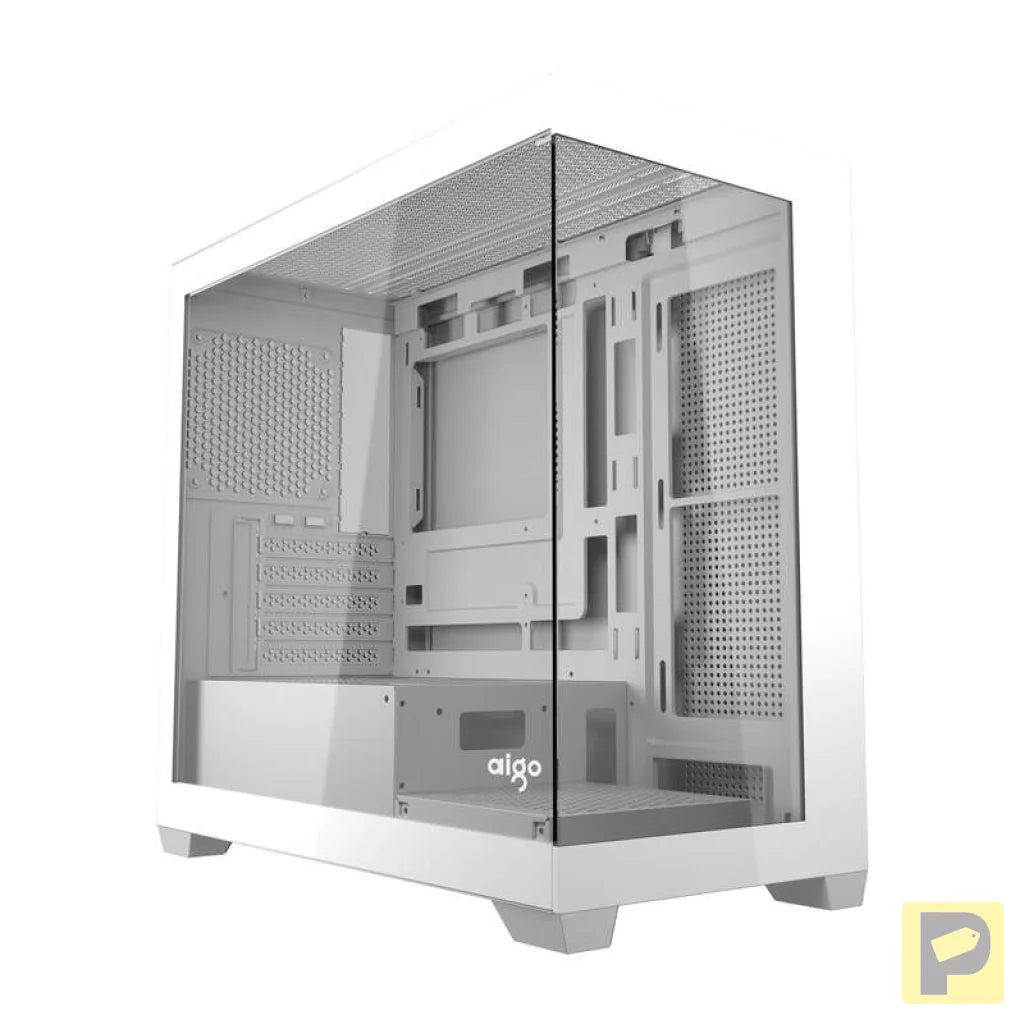 Darkflash C218M computer case + 6 ARGB fans (white)