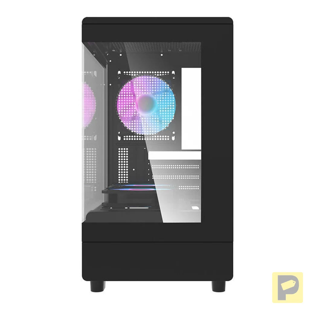 Darkflash DB330M computer case + 3 aRGB fans (black)